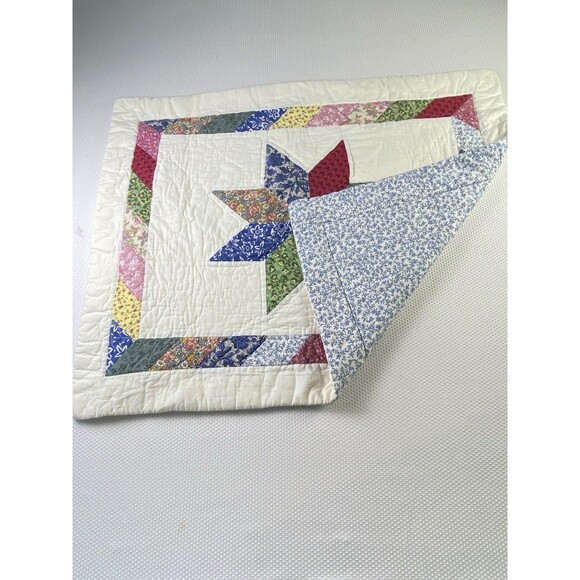 Pillow Sham Pillowcase Star Quilt Quilted Bed Bedding 100% Cotton 20x26 - Picture 7 of 12
